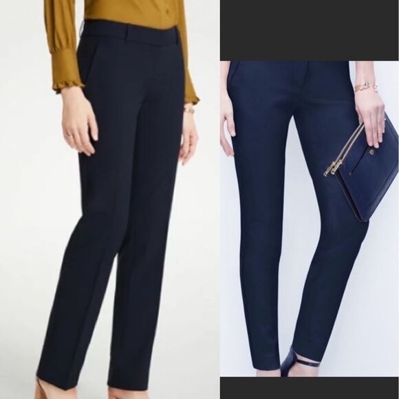 Ann Taylor Loft navy blue dress trouser pants - Picture 6 of 16